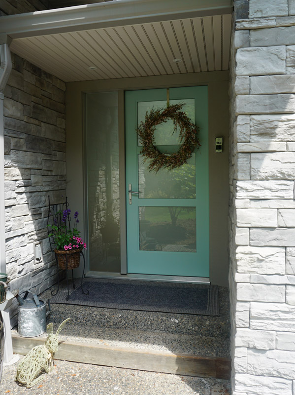 A welcoming front entry.